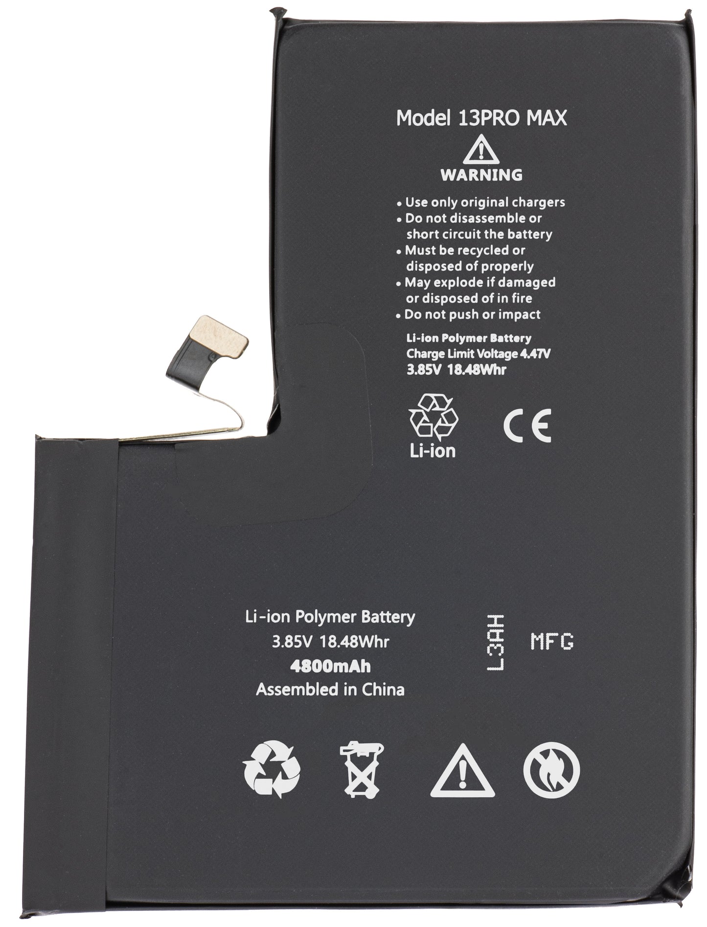 Akku Apple iPhone 13 Pro Max, hohe Kapazität 