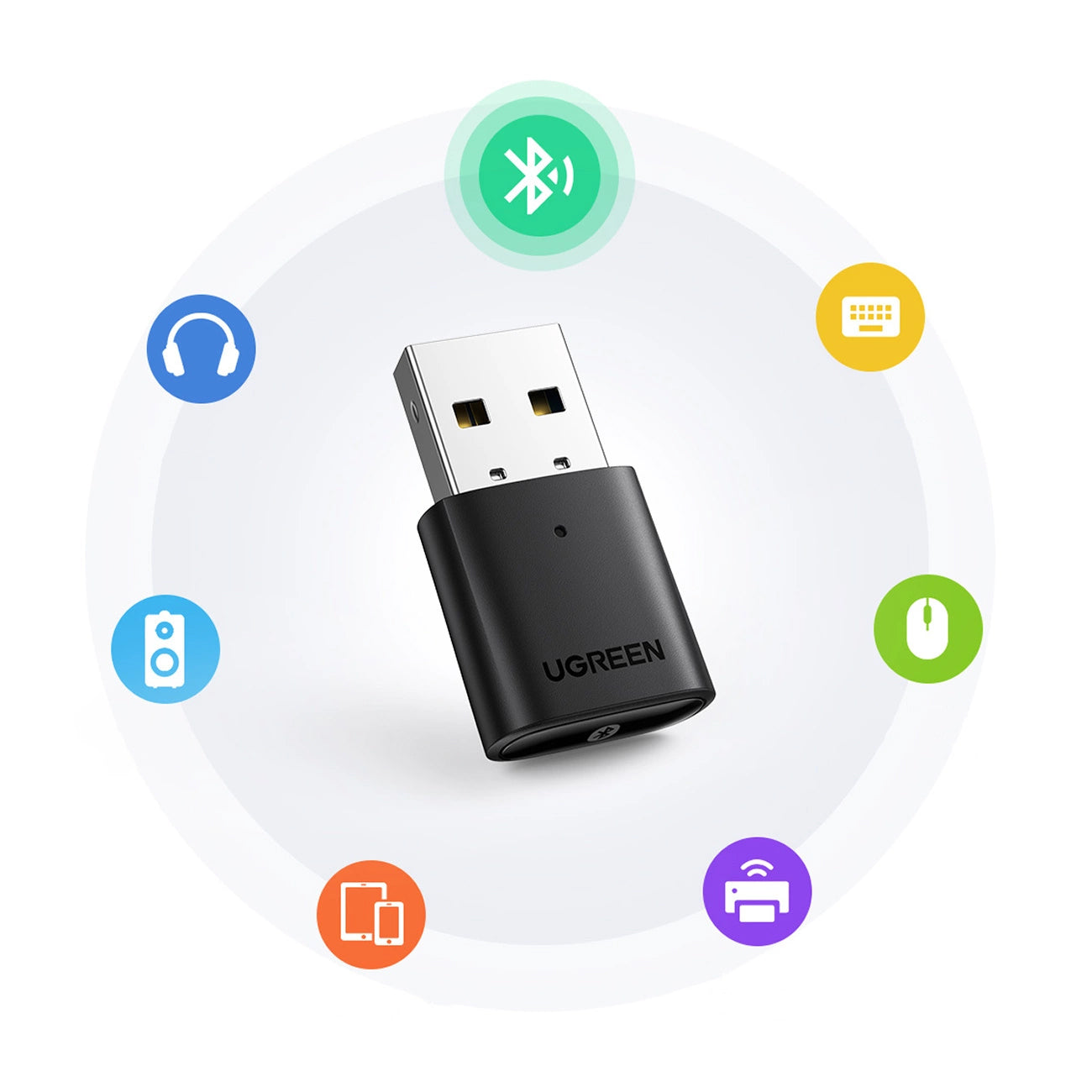 Adaptateur USB Bluetooth UGREEN CM390, noir 