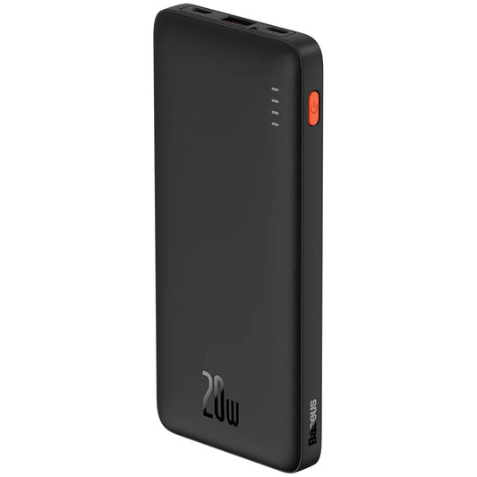 Baseus Airpow Externer Akku, 10000mAh, 20W, QC + PD, 1 x USB-A - 1 x USB-C, Schwarz PPQD090001 