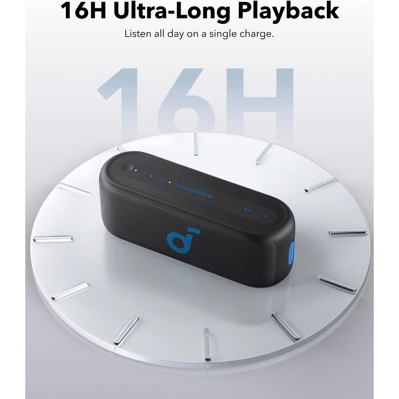 Tragbarer Bluetooth-Lautsprecher Anker SoundCore Select 2S, 20 W, wasserdicht, schwarz A3171011 