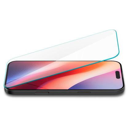 Spigen GlastrR Slim HD Screen Protector for Apple iPhone 16 / 15, Glass Shielded, Full Glue, 2.5D AGL06910 AGL06910 