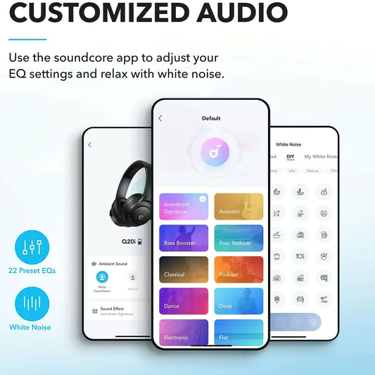 Anker Soundcore Life Q20i Bluetooth Handsfree, Multipoint, A2DP, ANC, Black A3004G11 