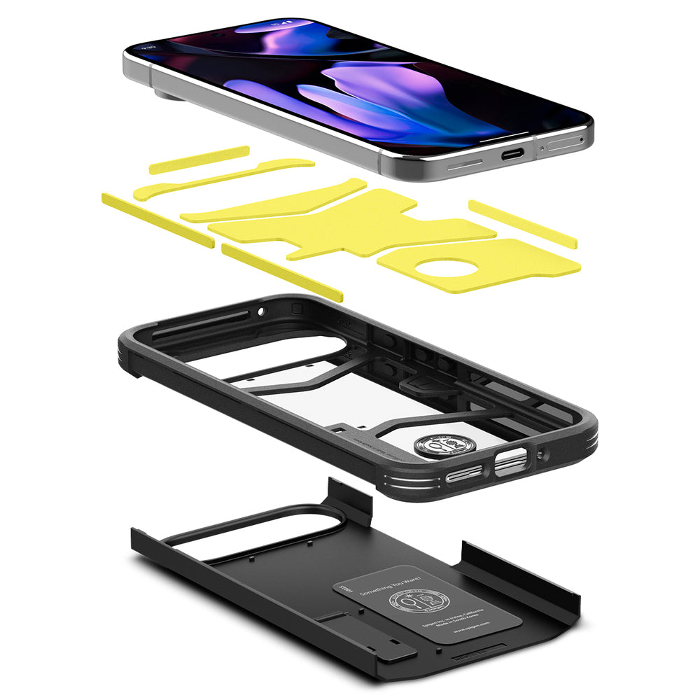 Gehäuse für Google Pixel 9 Pro XL, Spigen, Tough Armour, Schwarz ACS07726 