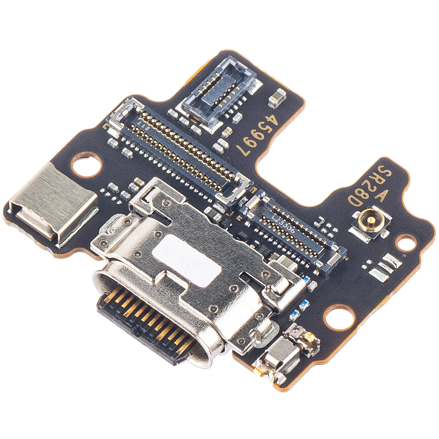 Board with Charging Connector - Motorola Edge 30 Fusion Microphone, Service Pack 5P68C21194 